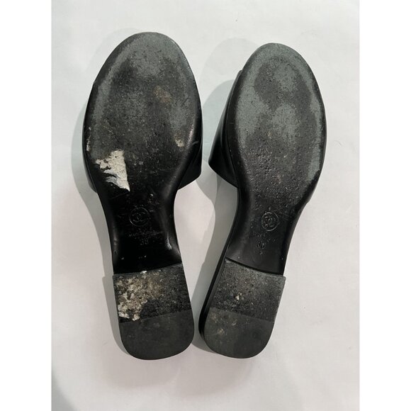 Chanel Pearl CC Logo Mules in Black - Picture 9 of 9